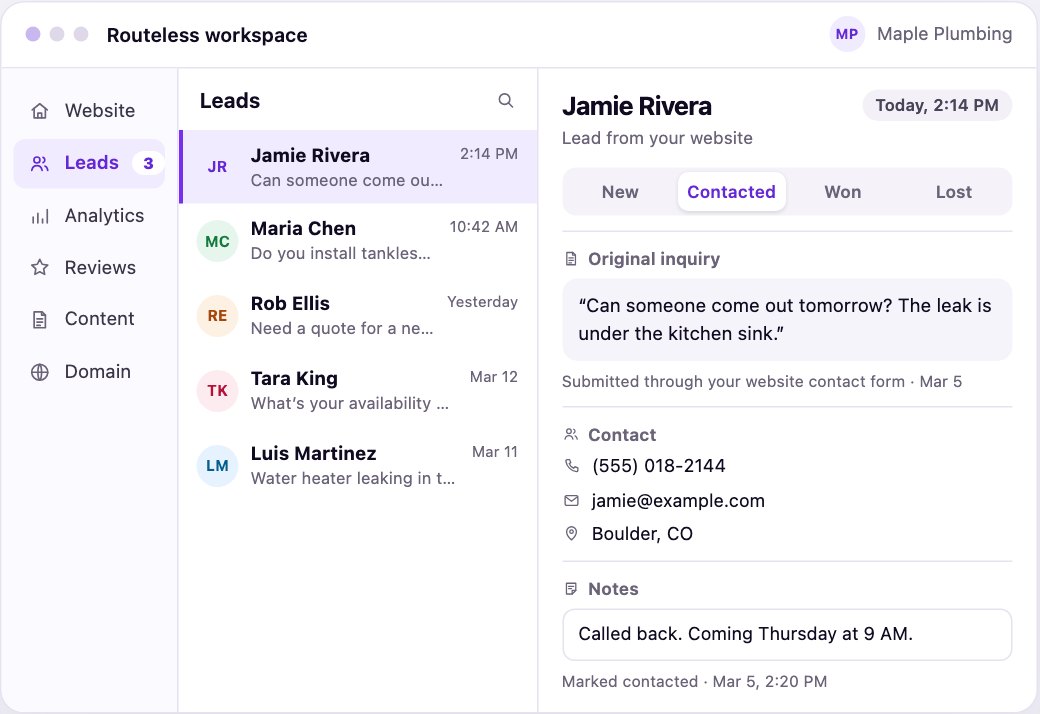 The Go lead inbox