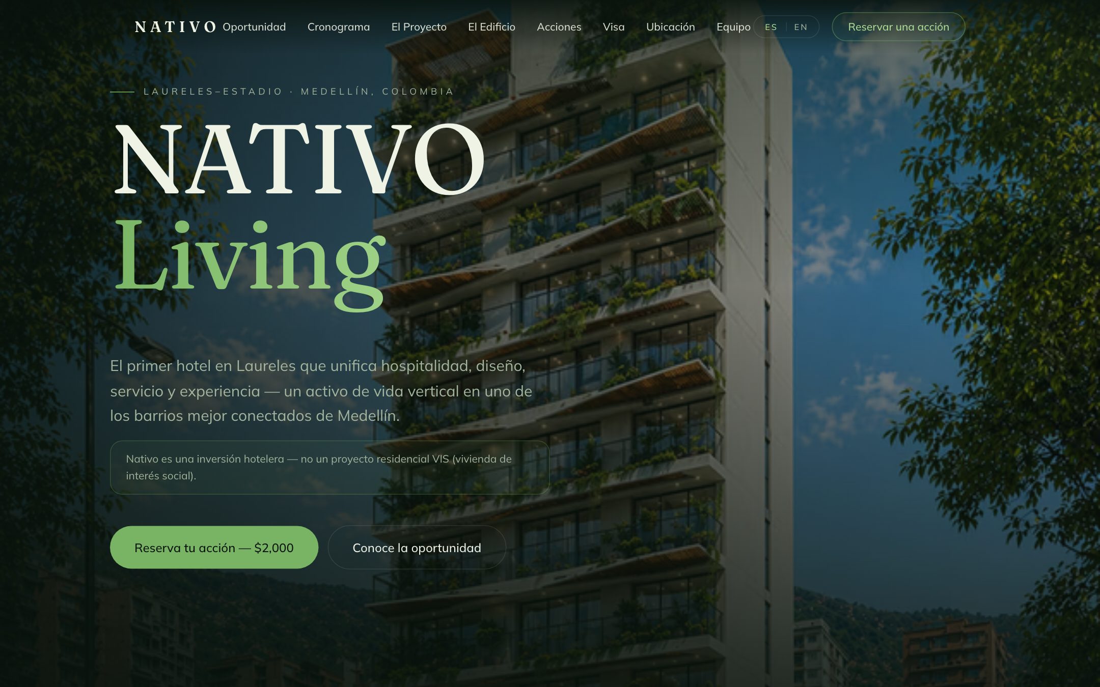 Nativo Living homepage