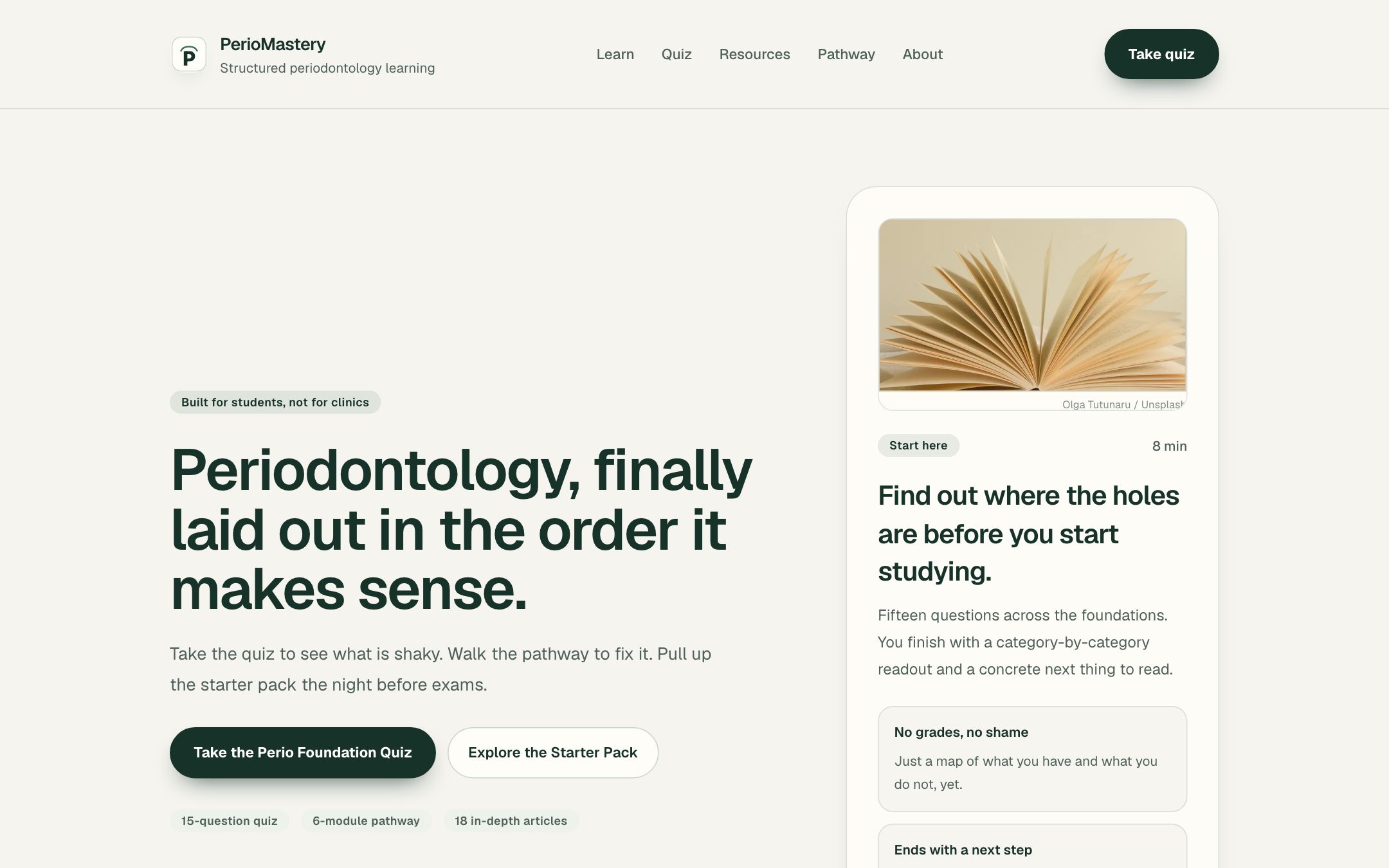 PerioMastery homepage