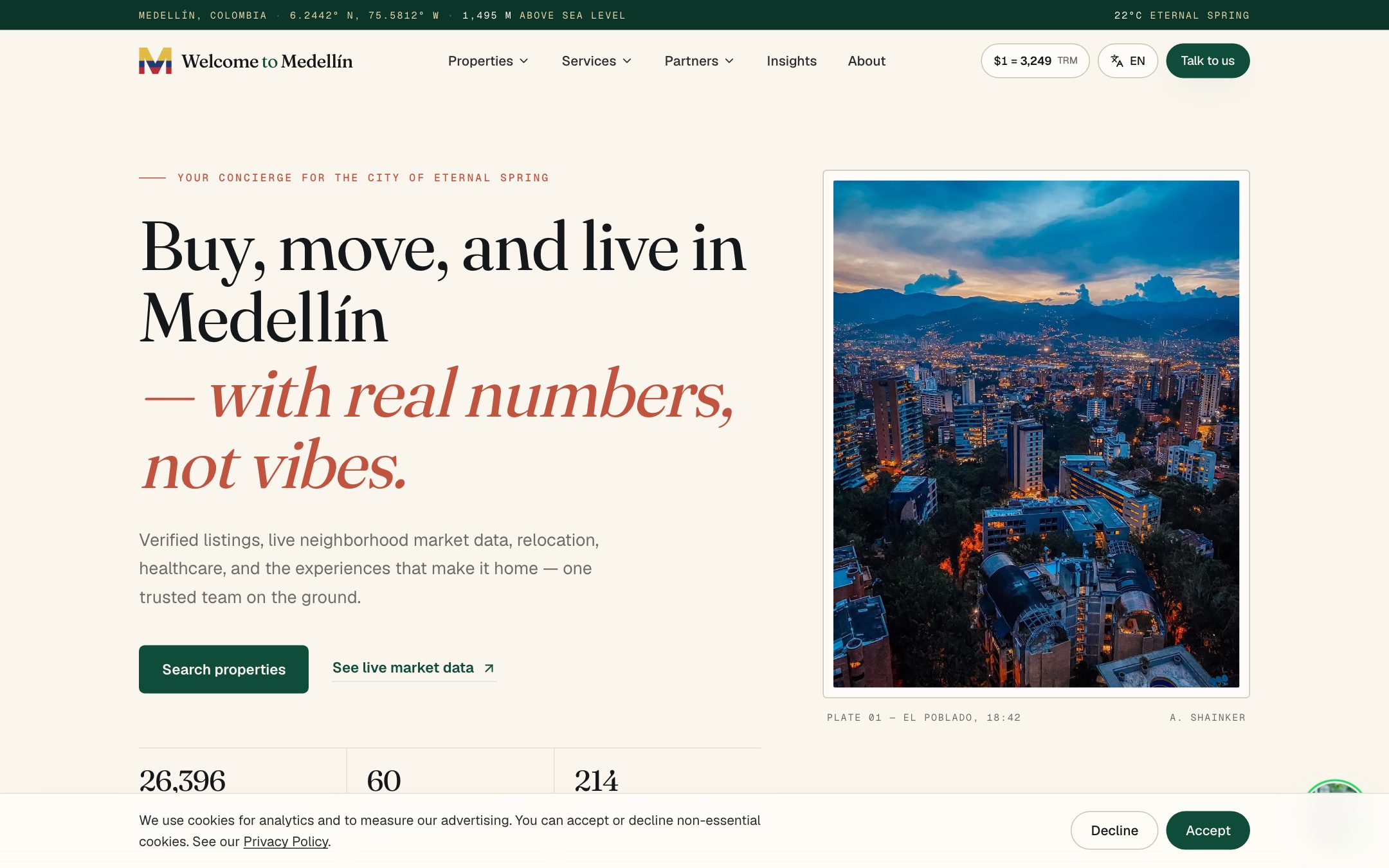 Welcome to Medellín website